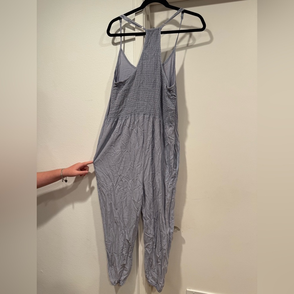 Women’s Baby Blue Saturday, Sunday Jumpsuit - Picture 5 of 11
